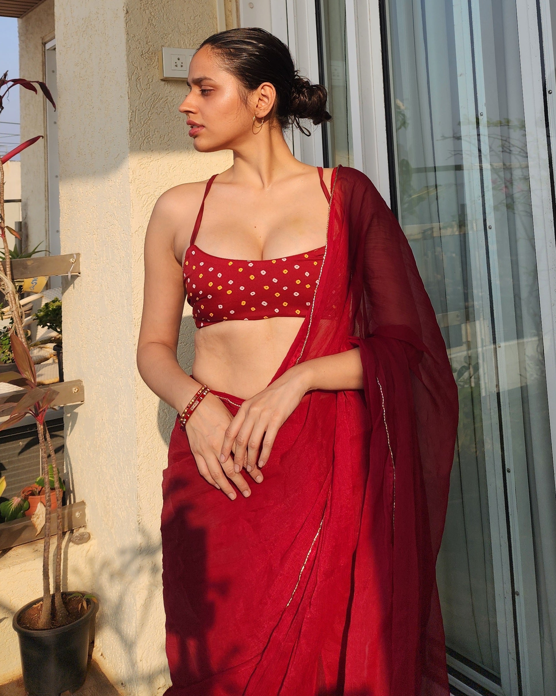 REVERSIBLE BANDHANI BRALETTE